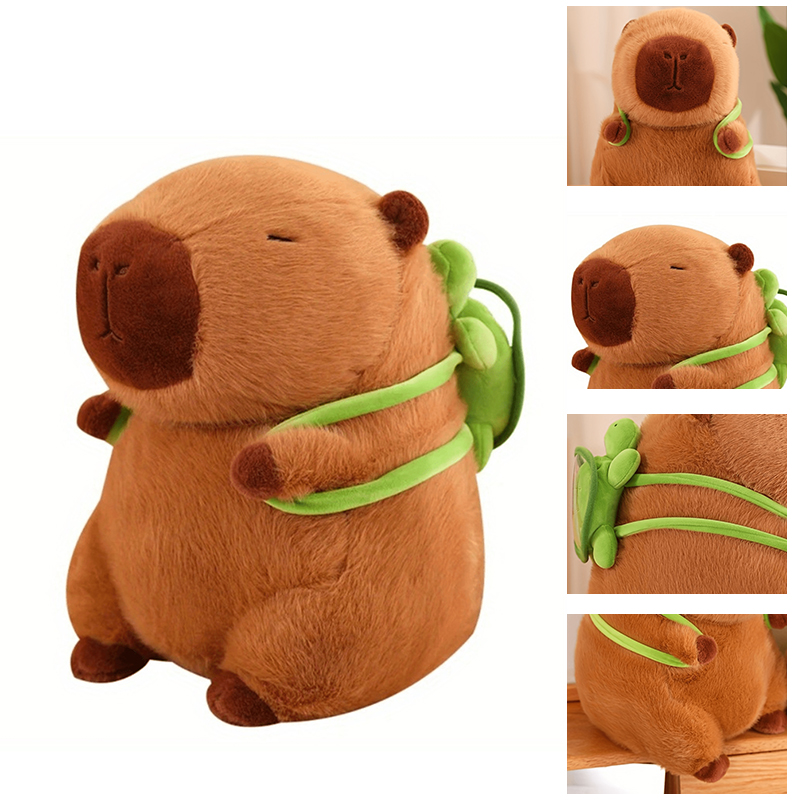 1PC Nette Schildkröte Rucksack Capybara Plüsch Spielzeug Kuscheltiere Weiche Puppe Kinder Spielzeug Geburtstag Geschenk Rucksack Bär Spielzeug Glück geschenk