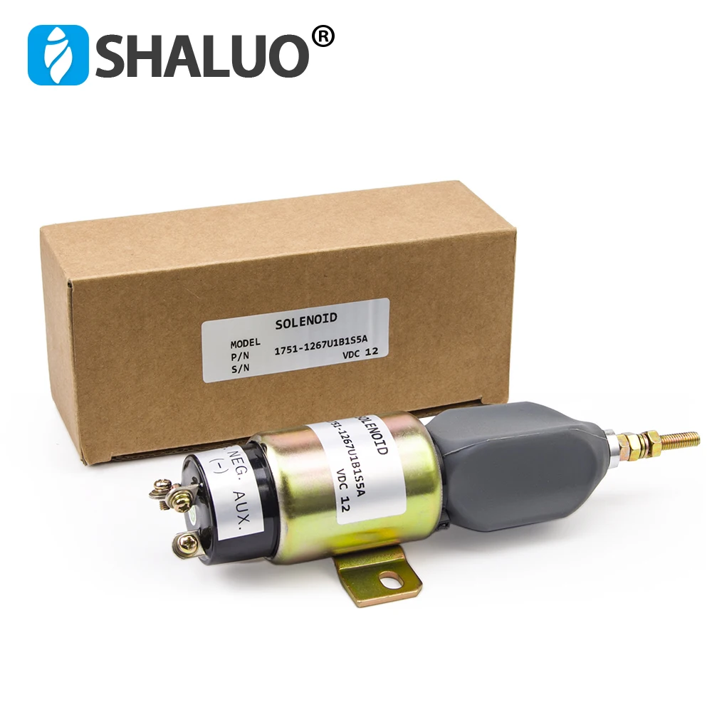 Diesel Engine Fuel Flame Out Shut off Stop Solenoid Value Fit Cumms OEM 1751-1267U1B1S5A 3864274 SA-3766T 1700-2536 SA-3933-24