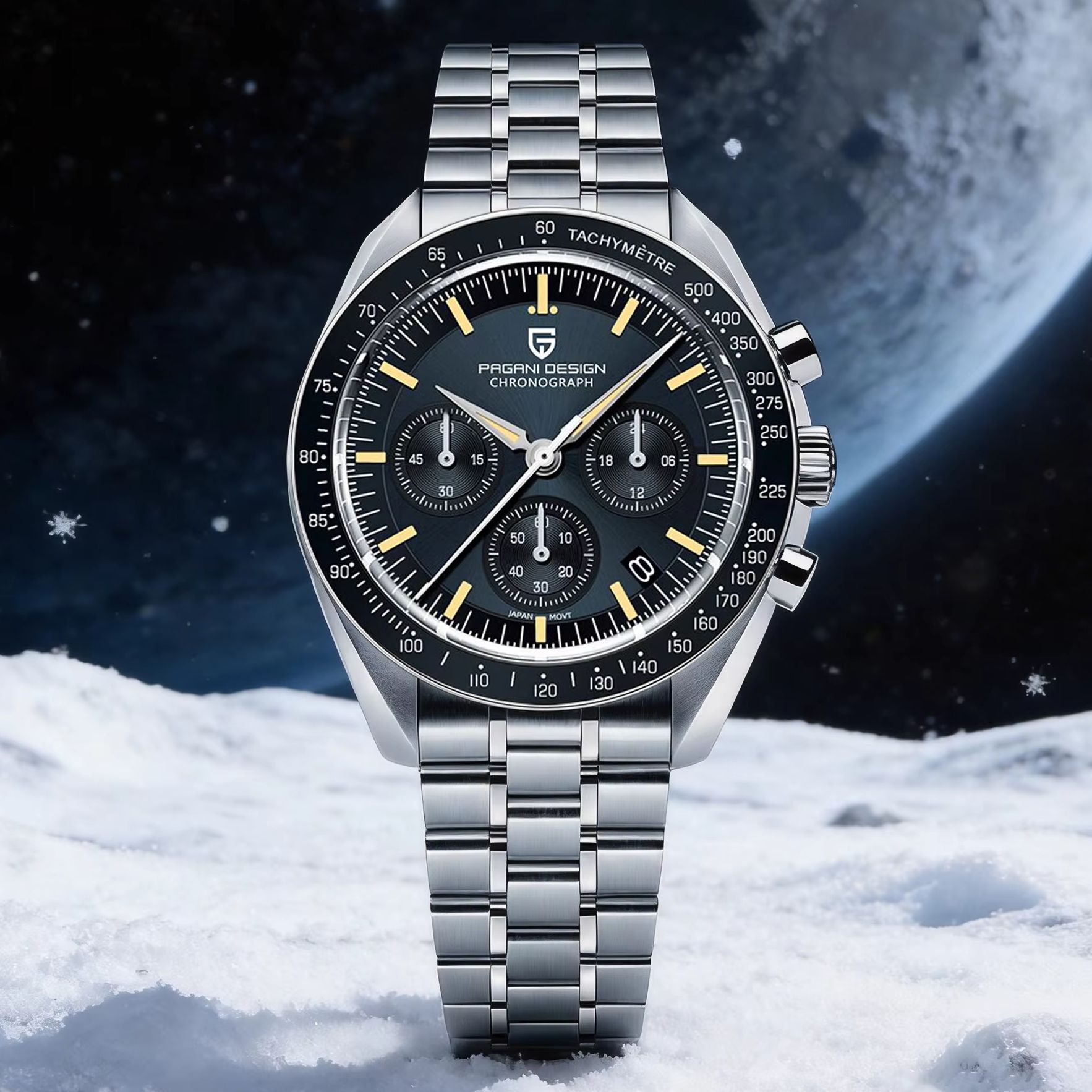 2026 Nieuwe PAGANI DESIGN Eerbetoon aan CK2998 Maanhorloge Retro Luxe Quartz Horloges voor Heren RVS Sport Chronograaf Man