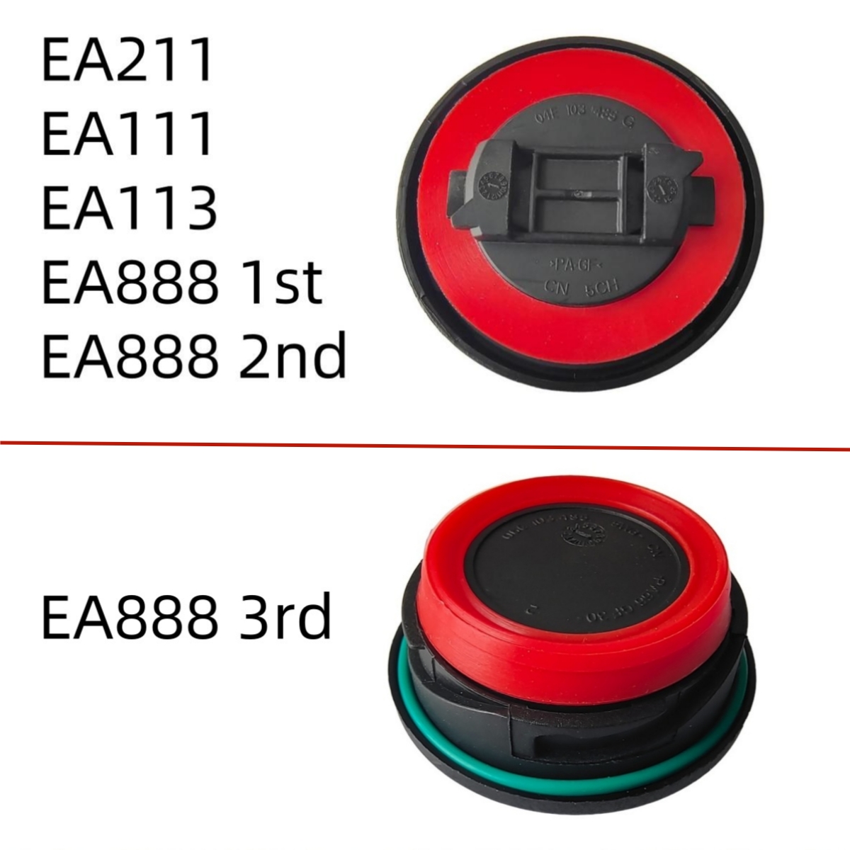 Oil Filler Cap Rubber Sealing Gasket EA888 EA211 EA111 EA113 For VW Golf 4 5 6 7 GTI Passat B5 B6 B7 B8 Audi A4 A6 A5 Q5 S4 Q3
