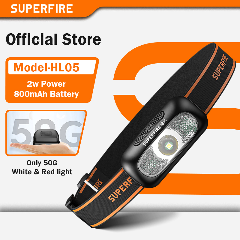 SUPERFIRE Мини Перезаряжаемый Мощный Налобный Фонарь USB Мощный Фара Светодиодный Водонепроницаемый Налобный Фонарь Сенсорный Фонарь Рабочий Передний Свет