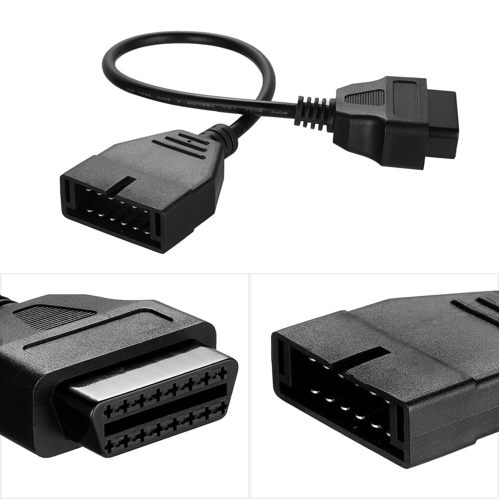 1Pc 12pin OBD1 maschio a 16pin OBD2 femmina convertitore cavo adattatore per GM Scanner diagnostico connettore cavo accessori Auto per Auto