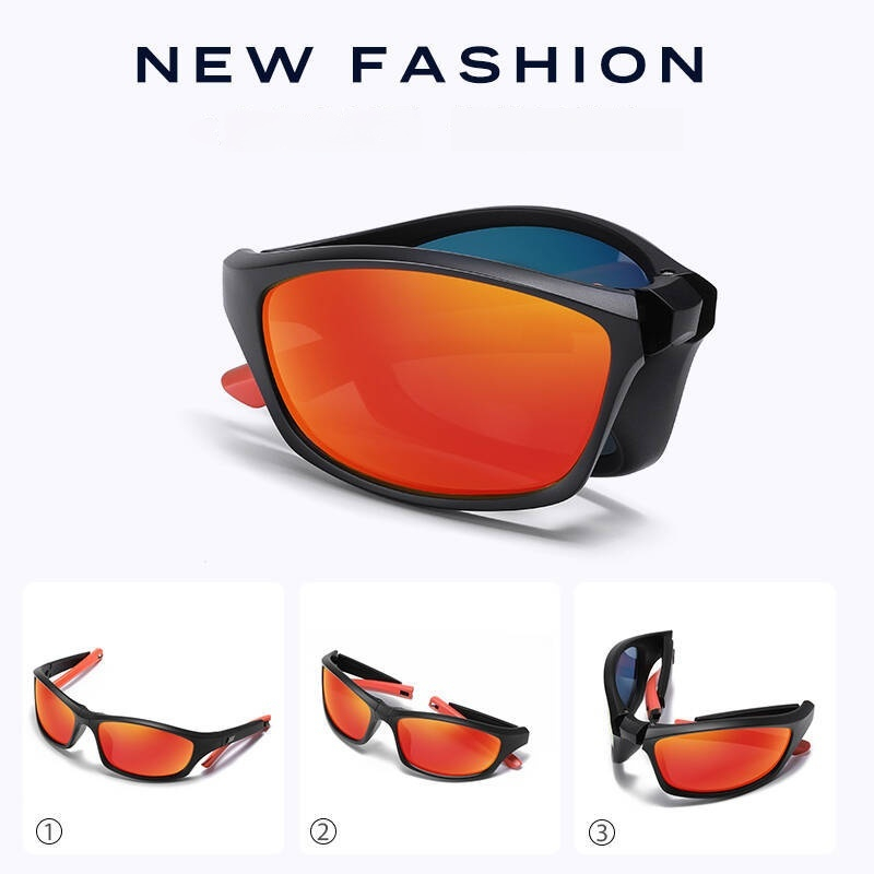 Gafas de Sol Plegables COHK, Polarizadas, Diseño de Marca, Vintage, Portátiles, Deportivas, para Hombre y Mujer, Protección UV400