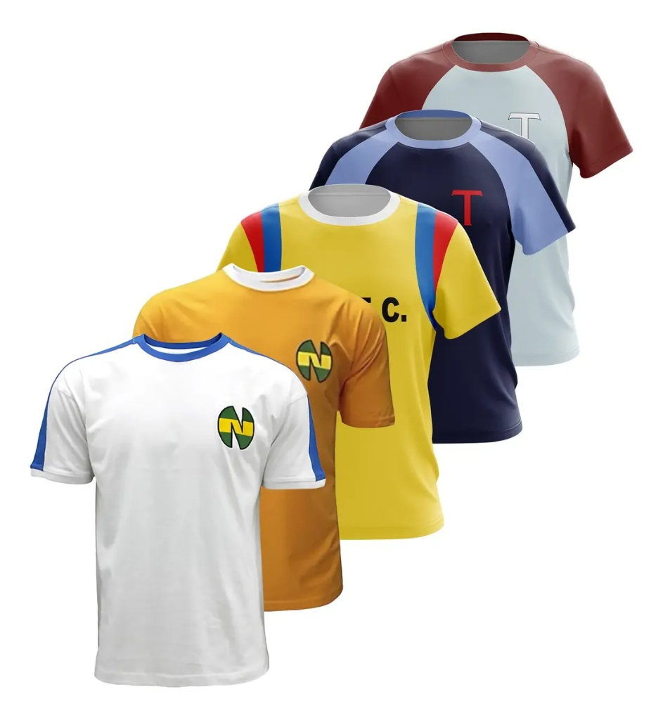 Zestaw piłkarski Anime Captain Tsubasa 2026 dla dzieci i dorosłych, Nankatsu Tsubasa Toho Hyuga Misaki Wakabayashi, retro koszulka i spodenki, uniform.