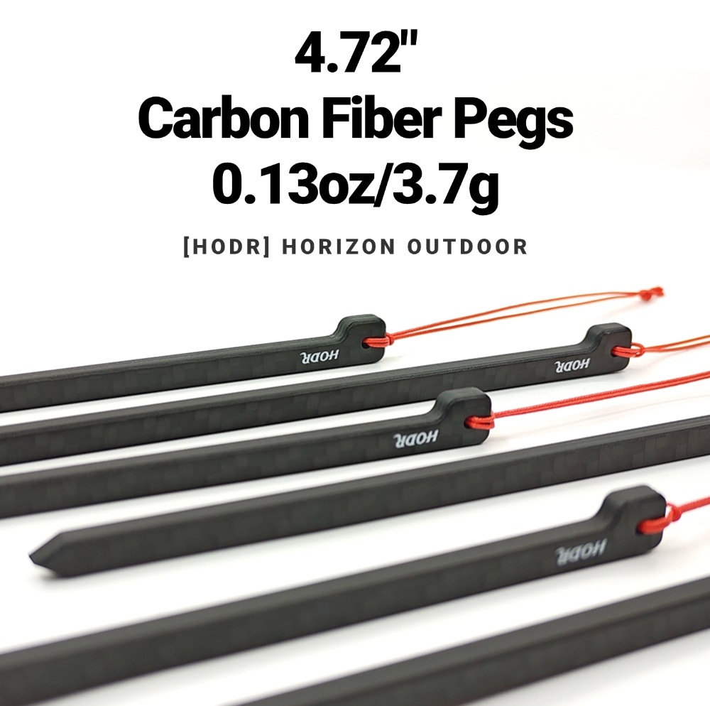 [HODR] Karbonowe szpilki do namiotu, włókno węglowe 12cm 3.7g ultralekkie kołki do namiotu, sprzęt kempingowy outdoorowy, turystyka piesza