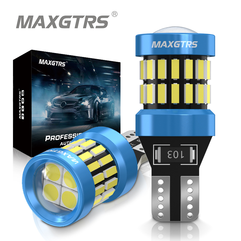 2 шт. 1400LM Супер яркий T15 W16W светодиод без ошибок 4014 SMD 921 912 Светодиодная лампа для автомобиля Задние фонари заднего хода CANBUS 6500K Белый