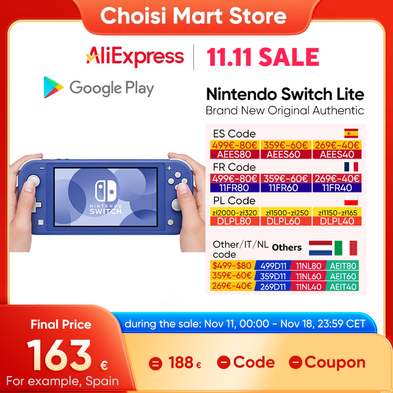 Nintendo Switch Lite Przenośna konsola do gier Nintendo Switch 32G Wewnętrzna pamięć masowa 5,5-calowy ekran dotykowy LCD Bluetooth 4.1 Coral