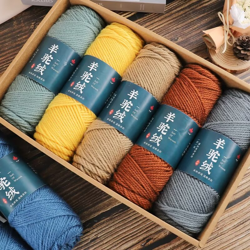 5 ม้วน/500g 5 ม้วน/500g Handทอเส้นด้ายขนสัตว์อัลปาก้า,ขนสัตว์หนา,ด้ายเข็ม,แจ็คเก็ต,เสื้อกันหนาว,ถักด้ายผ้าพันคอ