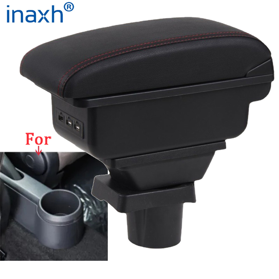 Para Volkswagen UP caja de reposabrazos para Skoda Citigo VW UP Seat Mii compartimento para reposabrazos de coche caja de almacenamiento portavasos accesorios de coche