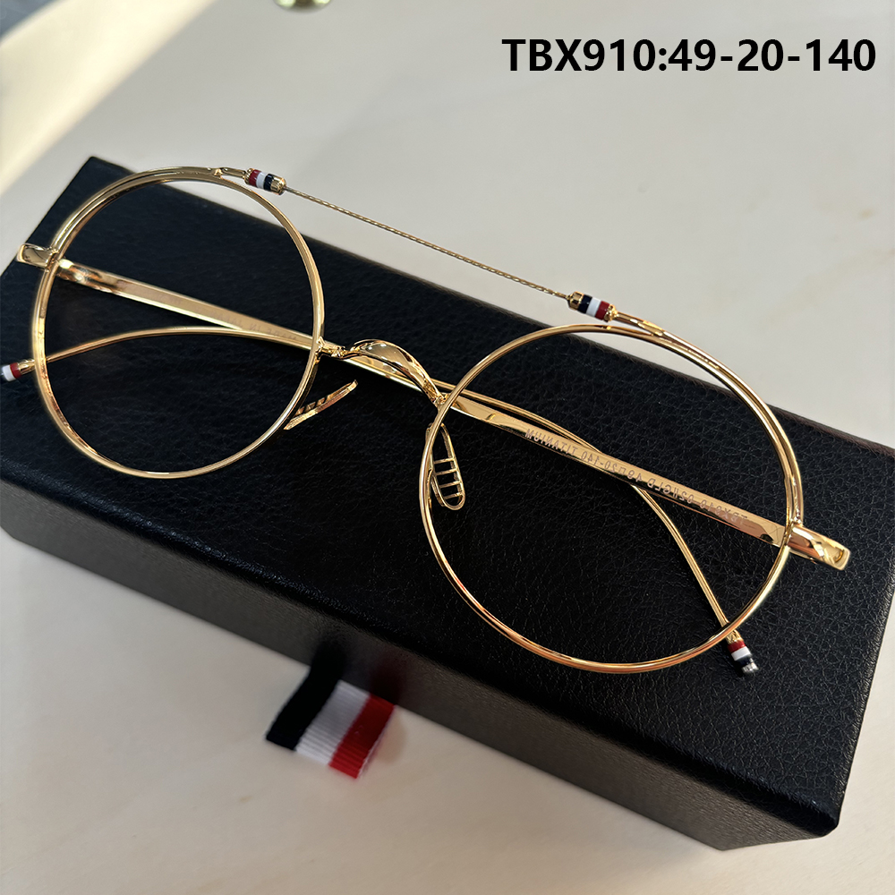 แฟชั่นกรอบแว่นตาแบบคานคู่ทรงกลม TBX910 ผู้ชายผู้หญิงยี่ห้อดีไซเนอร์ อัลตร้าไลท์ ไทเทเนียมบริสุทธิ์แว่นตาแว่นตา New York INS
