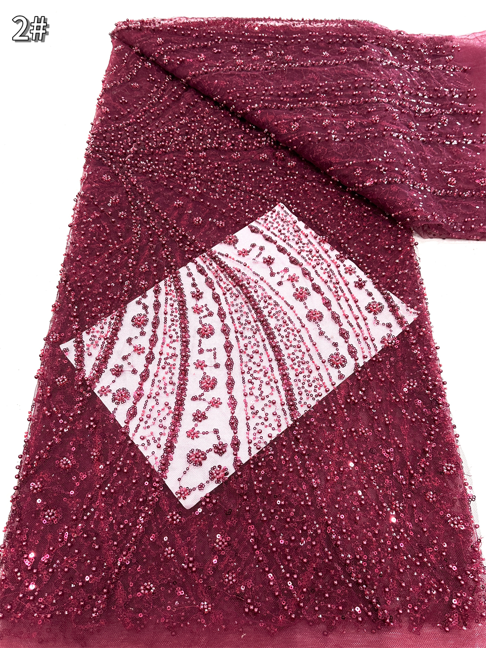 5Yards African Sequins Beaded Groom Lace Fabric High Quality French Tulle Lace Fabric 2026 Embroidery Nigerian Lace Fabrics