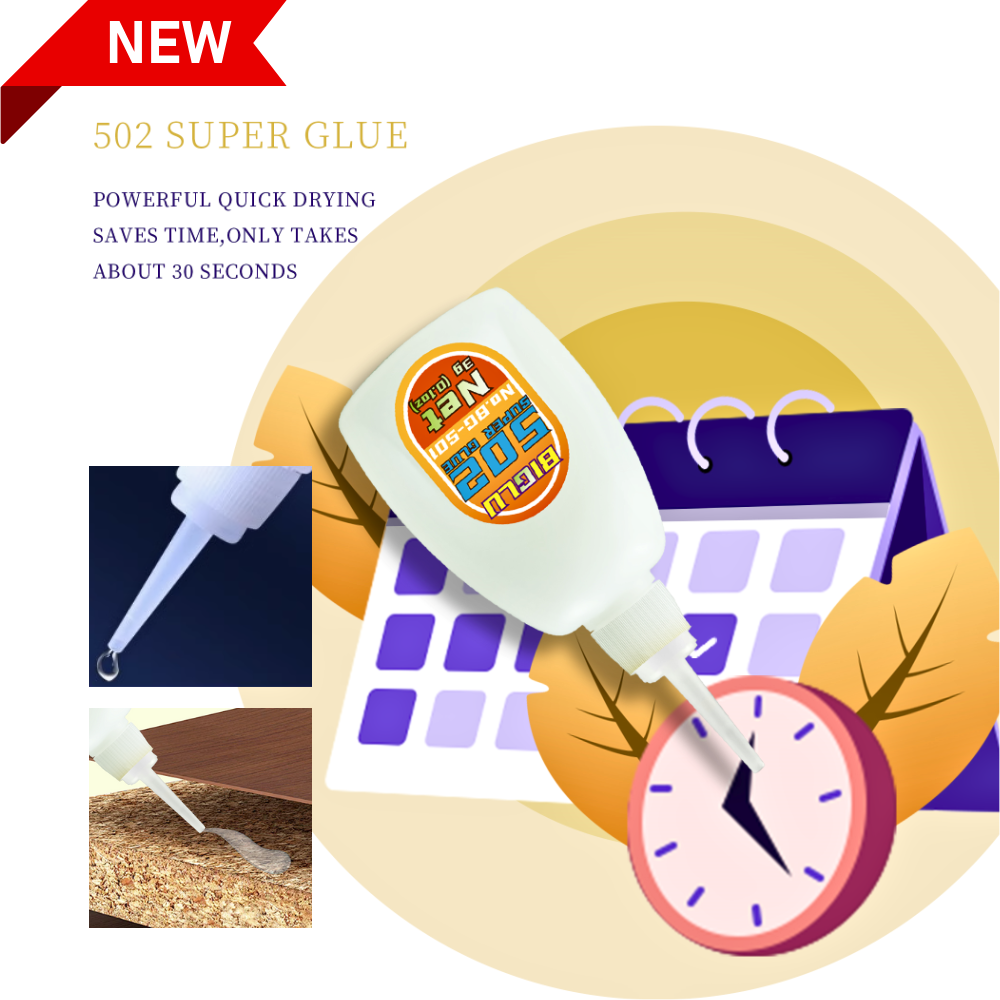 BIGLU 502 Super กาว Quick-drying Cyanoacrylate ทันทีหนังยางไม้โลหะ Strong Bond Liquid กาวเครื่องมือ