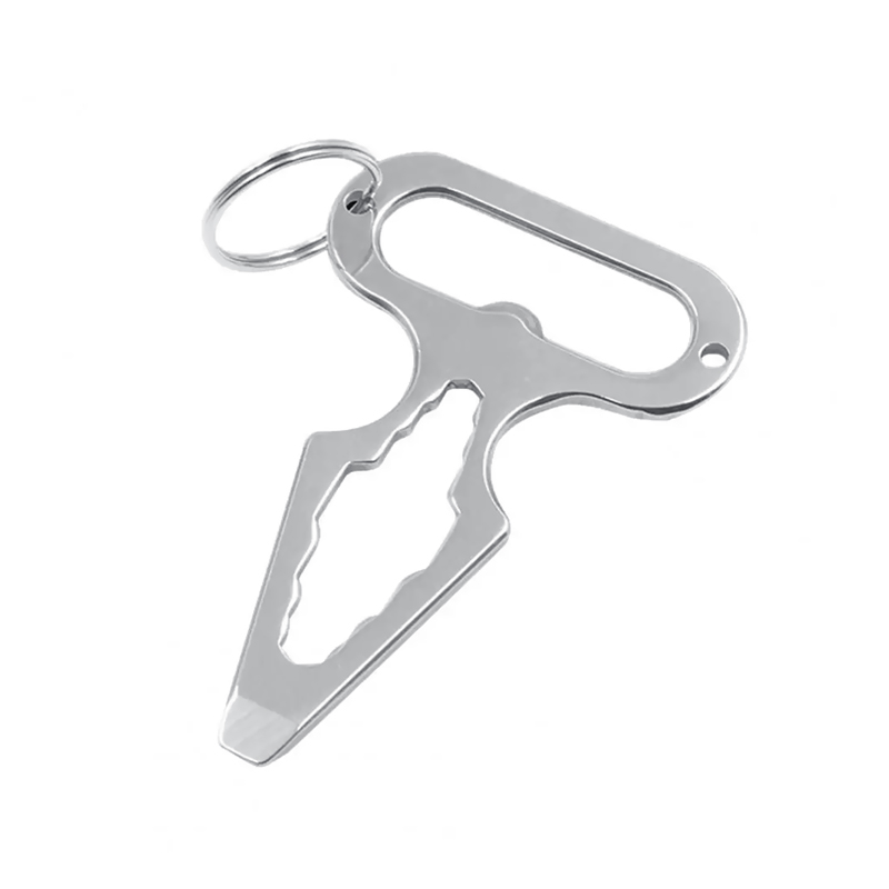 Destornillador de llave de Metal de alta calidad, abridor de botellas, herramientas EDC, llavero, interruptor de ventana de emergencia, accesorio colgante de autodefensa