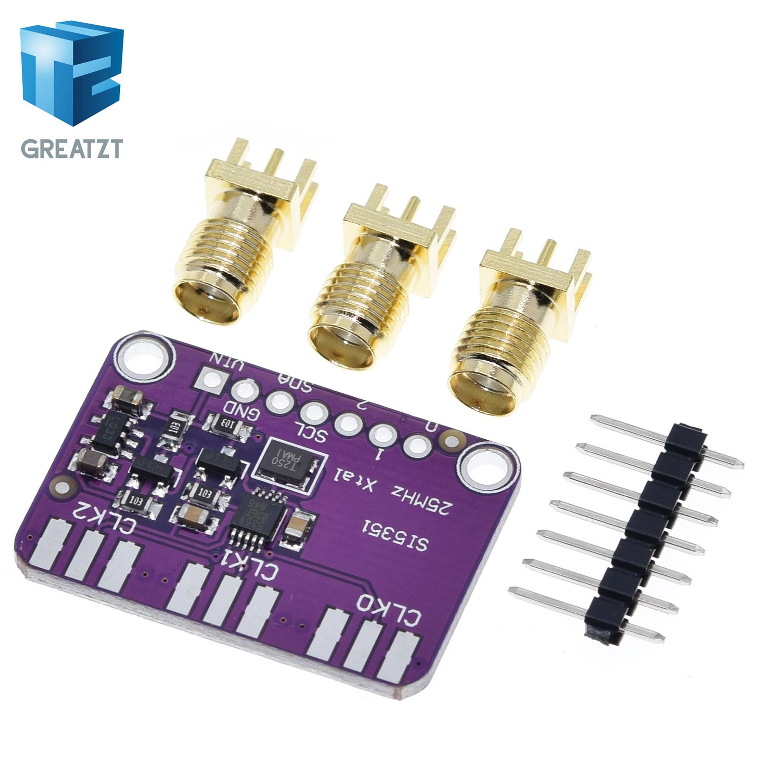 DC 3V-5V CJMCU-5351 Si5351A Si5351 I2C тактовый генератор коммутационная плата модуль генератор сигналов часы 8 кГц-160 МГц для Arduino