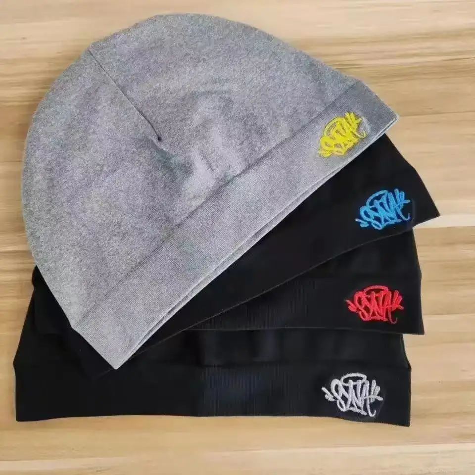 Sy-na Skull Hat Sy-na Running Cap2025 Новая тканевая шапка-бини Sy-na для мужчин и женщин, качественная кепка Y2k, теплые шапки