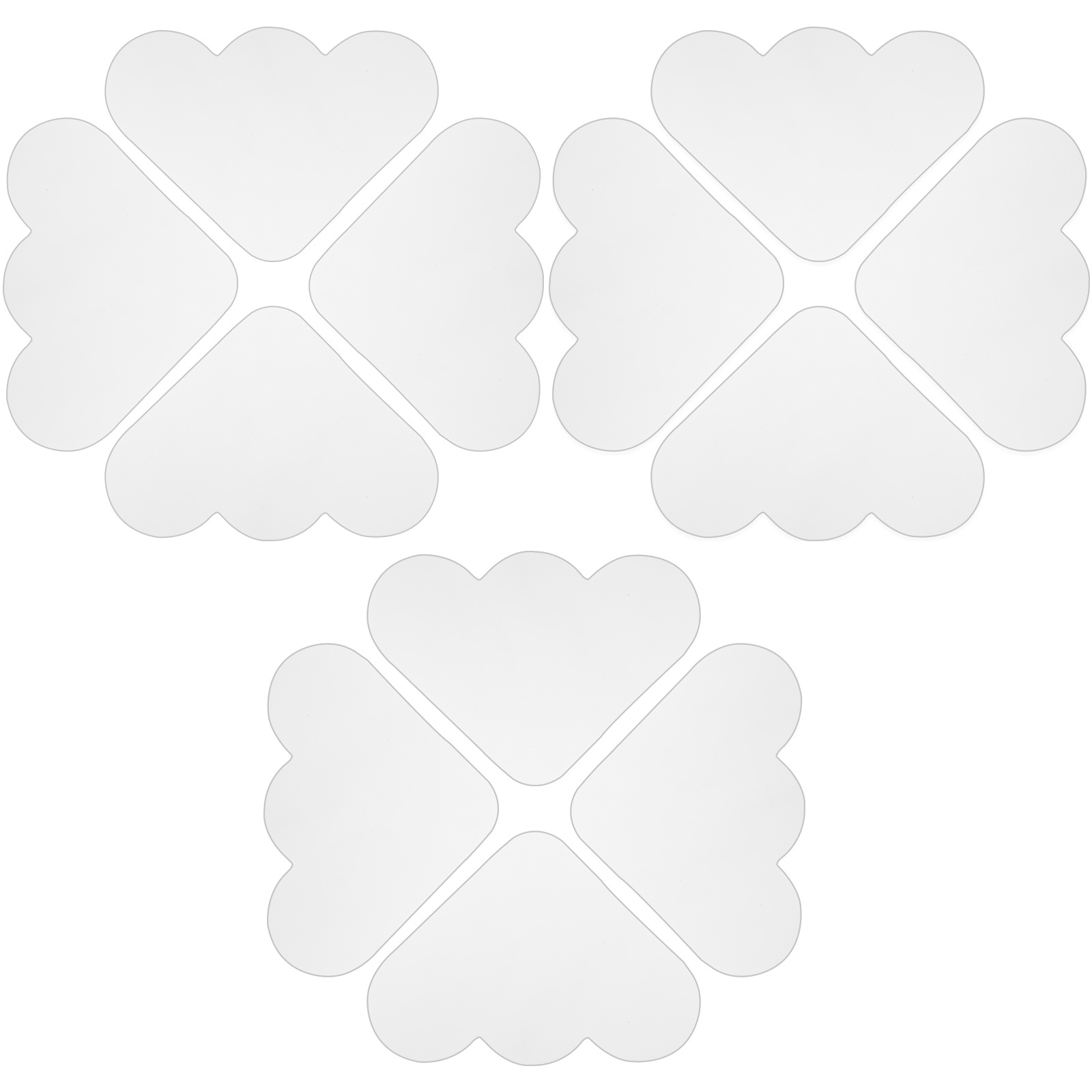12 Uds. Almohadilla de alfombra antideslizante con forma de nube, lavable, reutilizable para suelos de azulejos de madera dura, cinta adhesiva antideslizante
