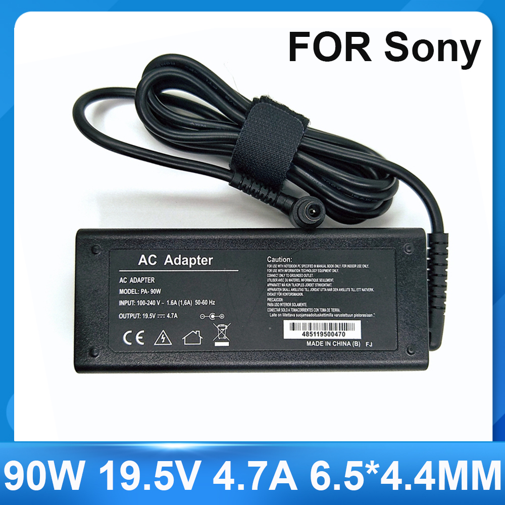 Ładowarka sieciowa 19,5 V 4,7 A 90 W 6,5 * 4,4 mm do laptopów Sony Vaio PCG-61511L VGP-AC19V20 VGP-AC19V29 VGP-AC19V31 VGP-AC19V32 33