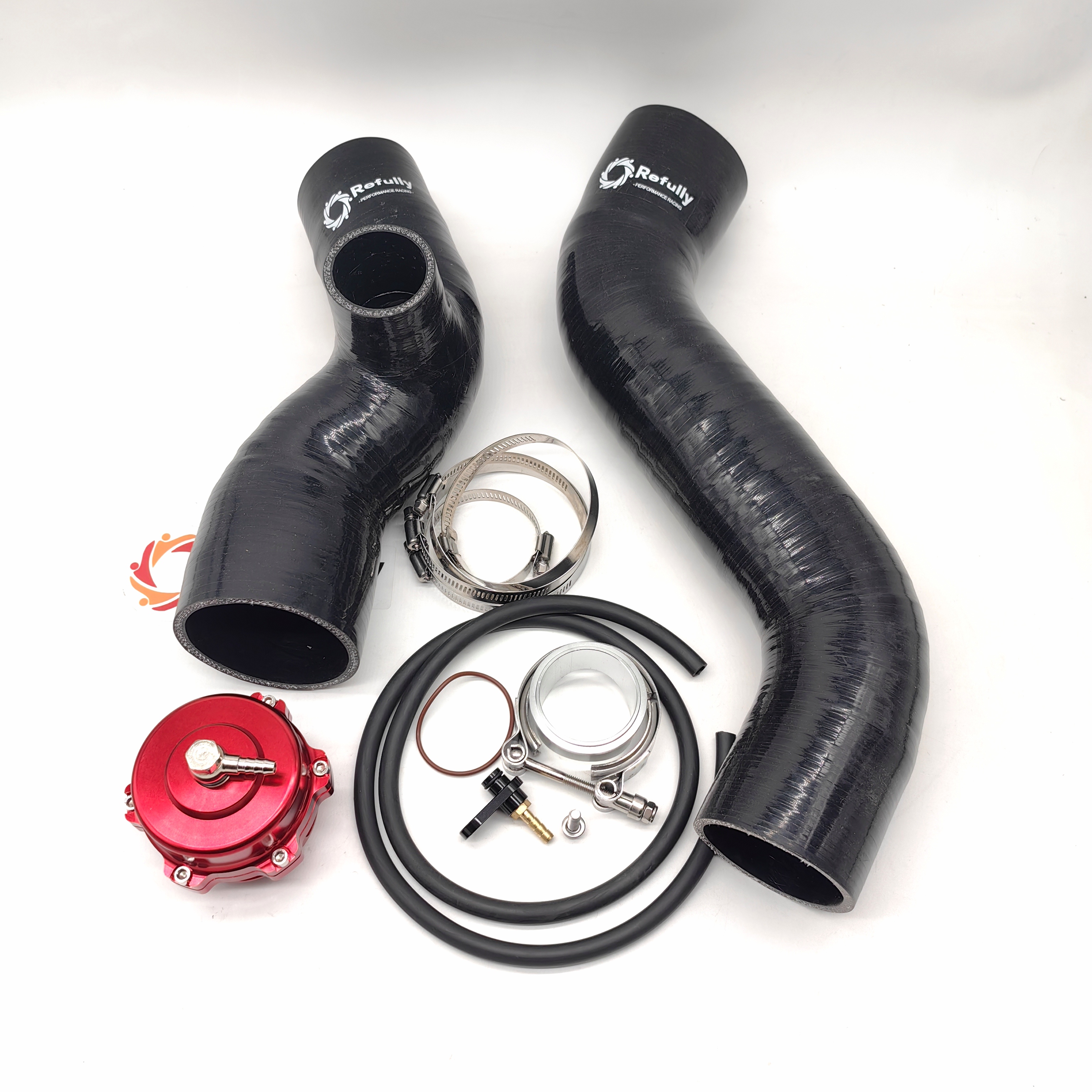 Para Sea-Doo 230/300 Kit de actualización de tubos de intercooler con válvula de soplado de 50mm/válvula de soplado inteligente de tubo