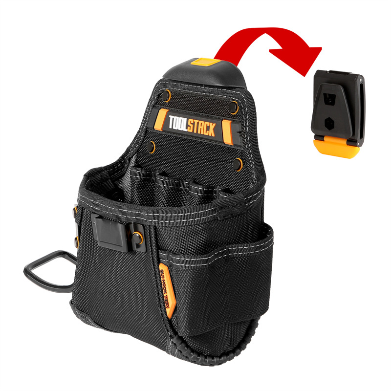 TOOLSTACK Mini zestaw narzędzi użytkowych Jakość Hardwear Carpenter Work Tools Bag Quick-Hook Service Kit Hammer & Screwdriver Waist Pouch