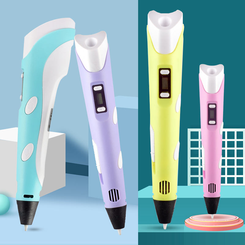 Penna 3D, Penna per Disegno e Stampa 3D con Schermo LCD Compatibile, Idea Regalo di Compleanno: una penna o 25m di filamento