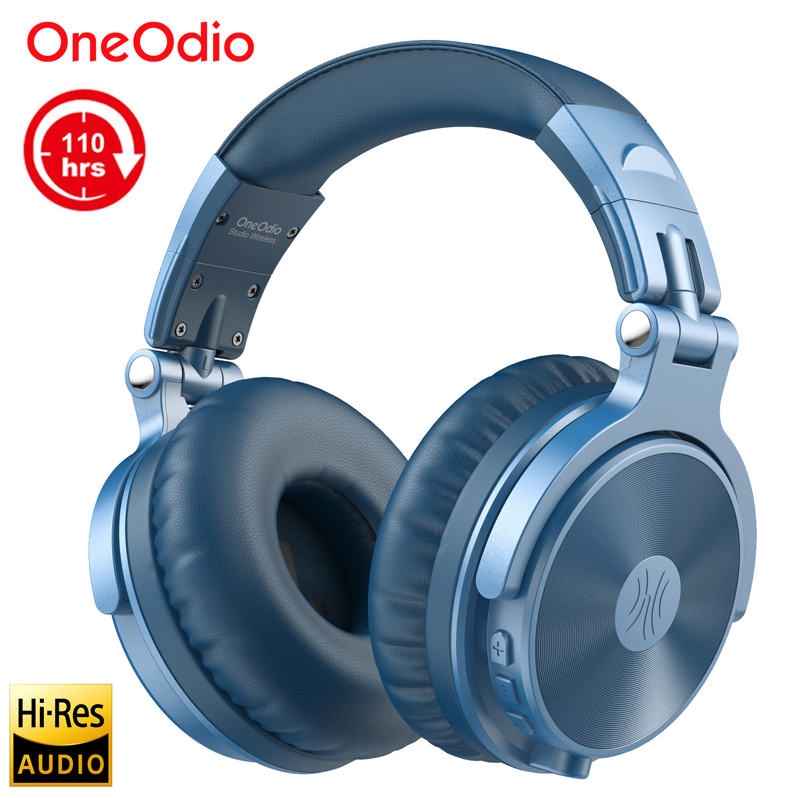 Oneodio Pro C Wireless Bluetooth 5.2 Headphones Over Ear With Microphone Hi-Res Audio Wired&Wireless Headset 110h Playtime AAC