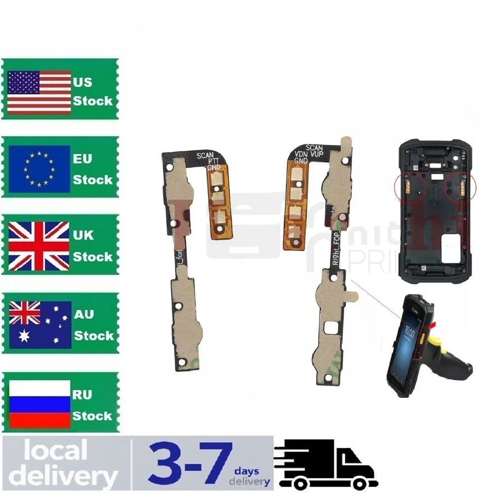 5 jeux pour interrupteur à gâchette à clé latérale Zebra TC21 TC26 58-062923-02 et 58062925-02(L + R)