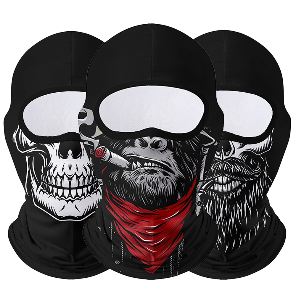 Kominiarka Maska Moto Clown Ghost Skull Maska Oddychająca Wiatroszczelna UV Słońce Pył Ochronna Pełna Osłona Na Letnią Sprinę