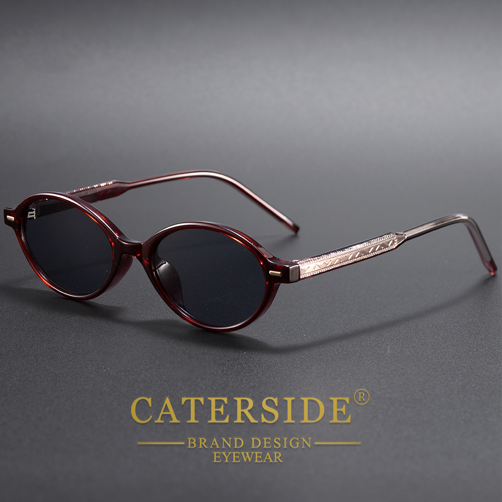 CATERSIDE Retro Fashion Men Sunglasses Small Round Frame Street Hip Hop Eyeglass Women Versatile Holiday Gift Essential Glasses