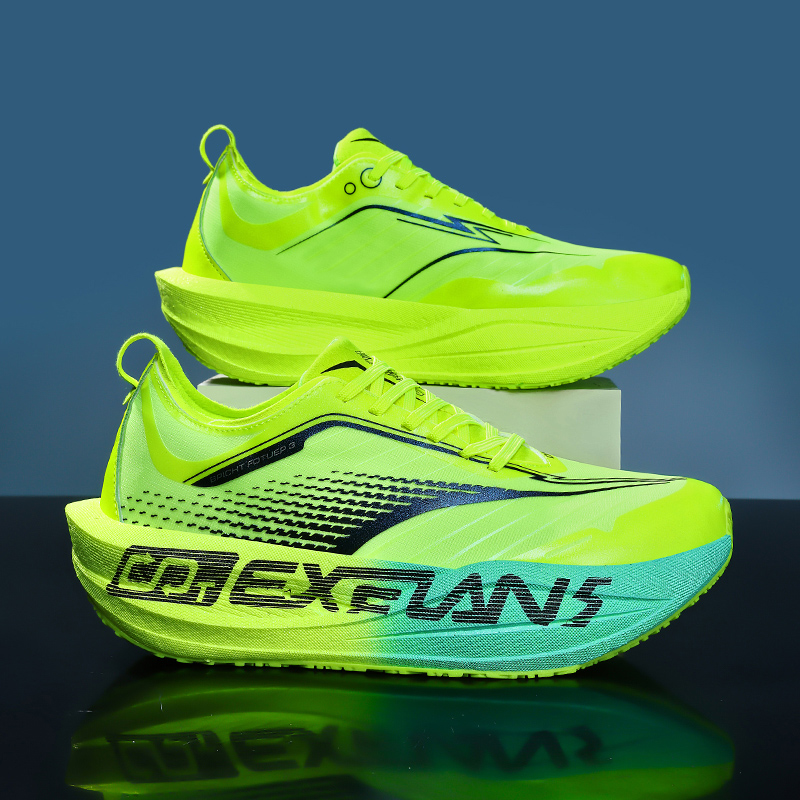 Scarpe da Corsa Uomo con Piastra in Carbonio, Specializzate per Maratona, Traspiranti e Leggere, Sneakers Atletiche Comode da Donna