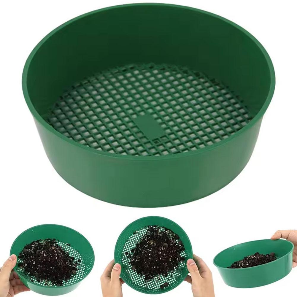 Plastic Soil Sieve Filter Mesh for Soil Stone Sifting Filtration Home Garden Flower Plant Nursery Tools