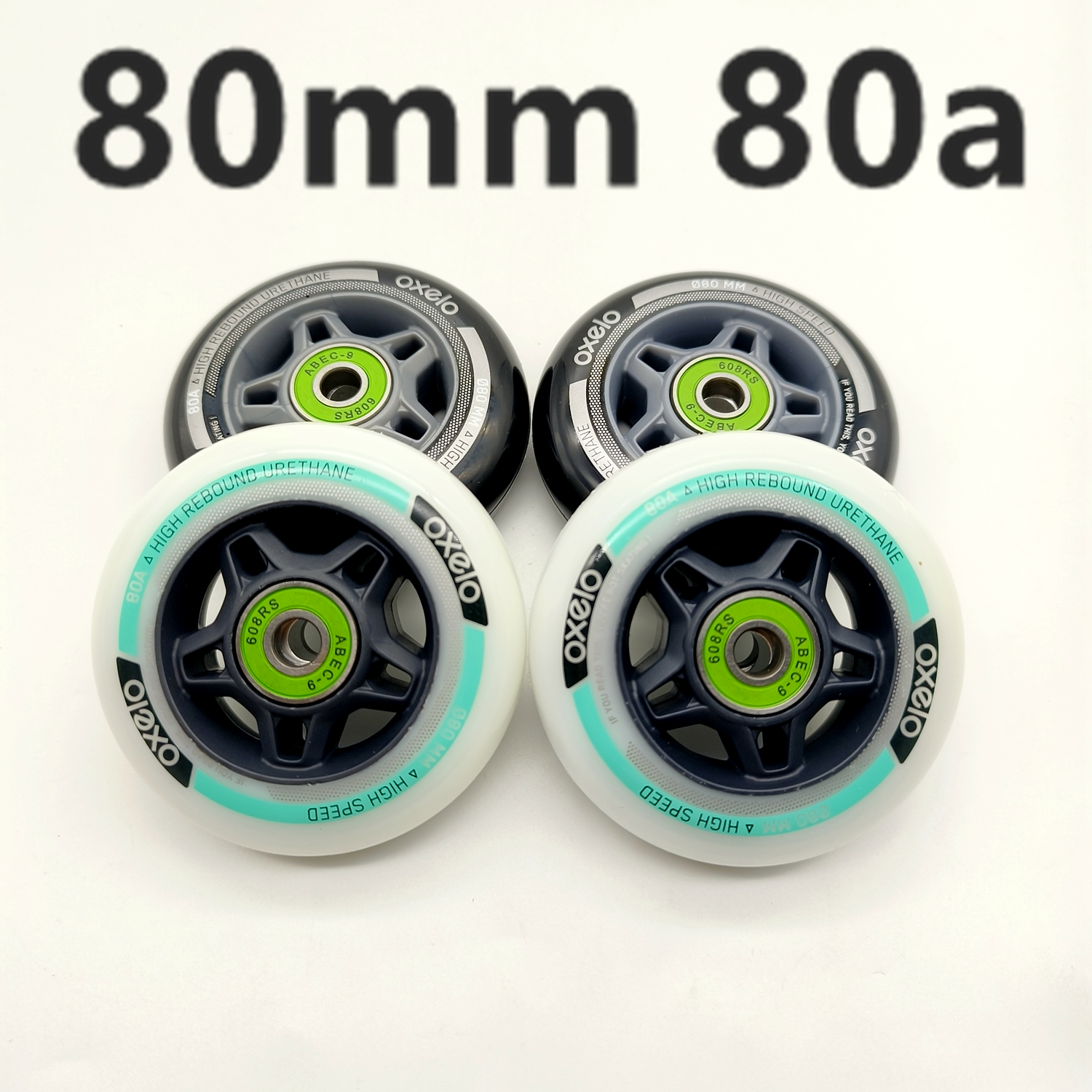 ล้อลูกกลิ้งล้อสเก็ต 80 มม.80A 80x24 มม.อินไลน์ fsk ล้อ 8 ล้อ/lot