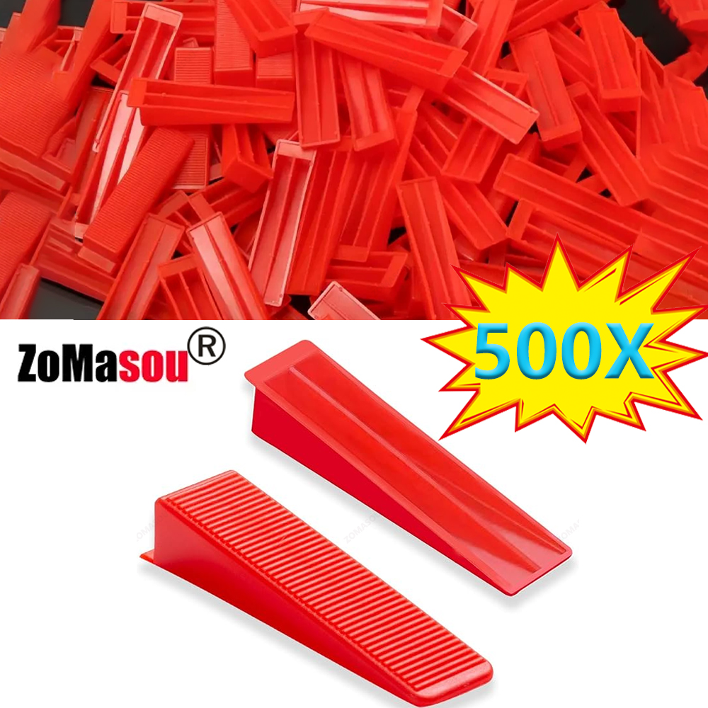 50-500 PCS Reusable ระบบปรับระดับกระเบื้อง Wedges คลิปเซรามิคใส่ Spacers ปูกระเบื้องชั้น Carrelage เครื่องมือก่อสร้าง