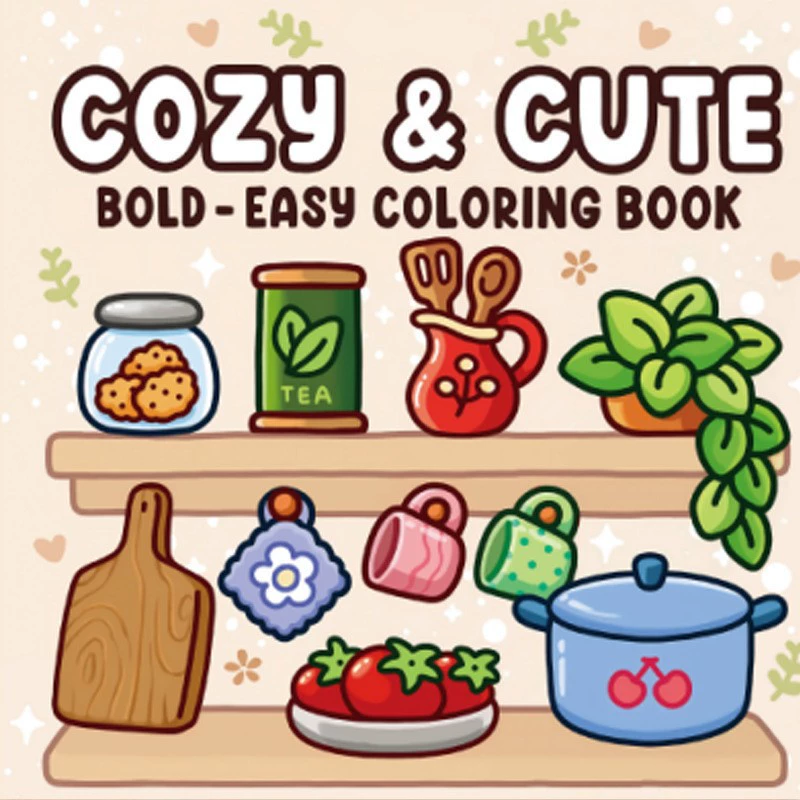 Livro para colorir para adultos e adolescentes Tema de Halloween com criaturas assustadoras adoráveis em GROOVY CUTE para presente de relaxamento