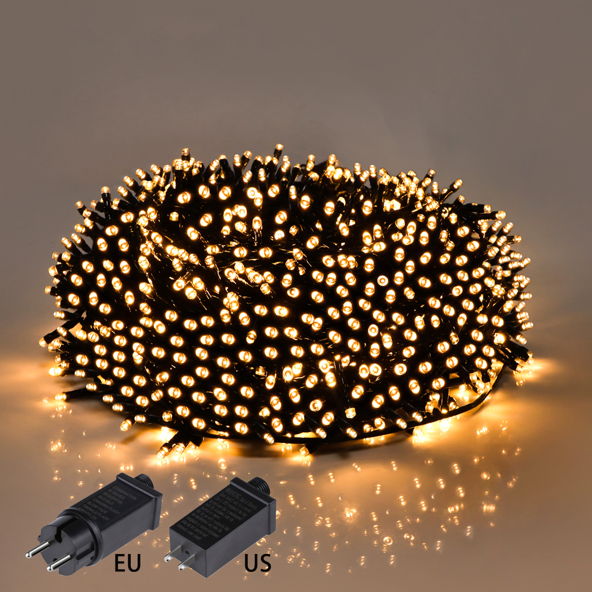 100m 50m 30m 10m fête salle de mariage décoration LED Festival fée lumières 8 Modes réglable éclairage de vacances LED chaîne lumière