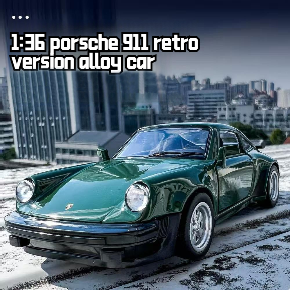 1:36 porsche 911 1978 liga modelo de carro brinquedo simulação metal diecast com puxar para trás decoração mini carro crianças presentes coleção