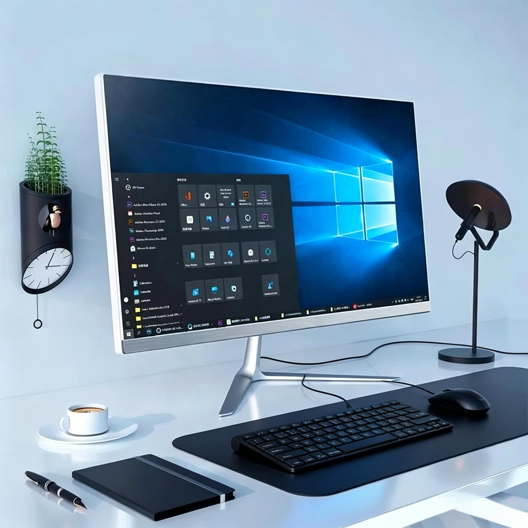 インテルI5搭載オールインワンPC 19/22インチ Wifi Bluetoothスピーカー付き - 家庭およびオフィス用デスクトップコンピューター