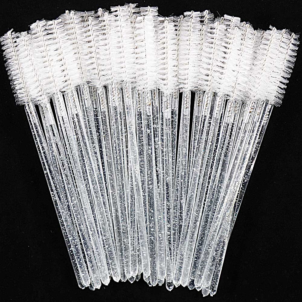 ทิ้งคริสตัลขนตาแปรงหวี 50 ชิ้น Eye Lashes มาสคาร่าแต่งหน้า Professional แต่งหน้าเครื่องมือความงาม