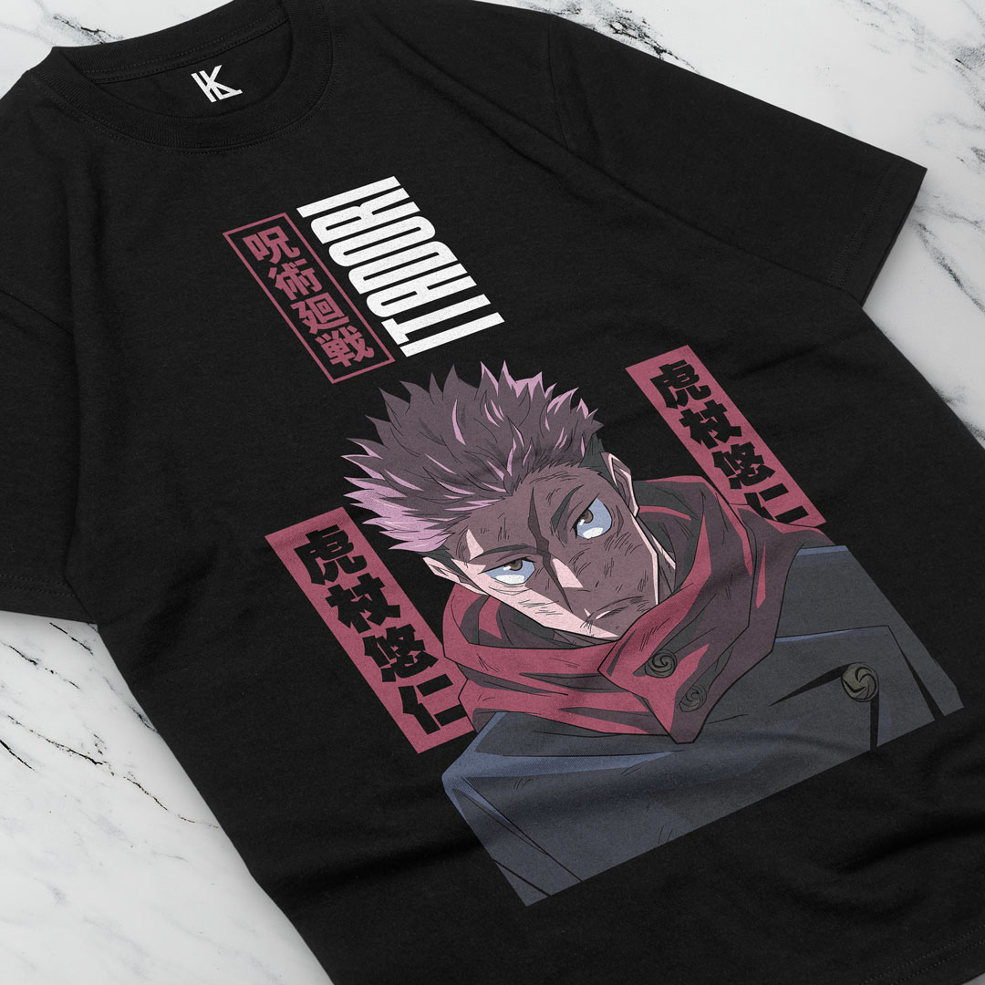 Koszulka Itadori Yuji Jujutsu Kaisen Sukuna Gojo Ekskluzywna koszulka prezentowa