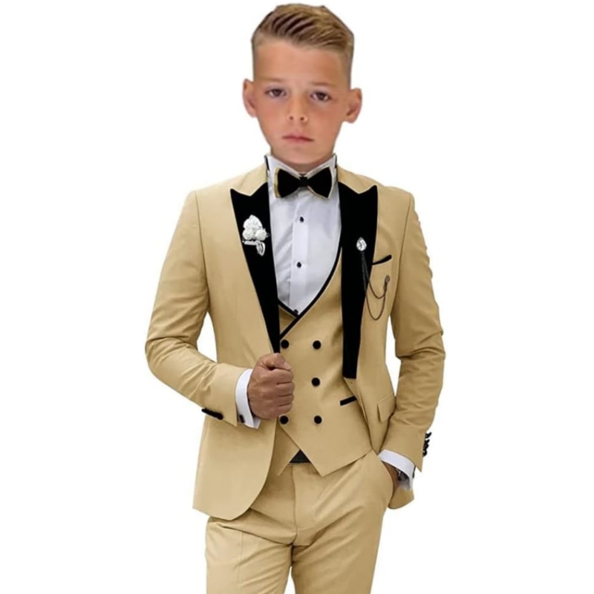 Ensemble de costumes pour enfants de 2 à 14 ans, 4 pièces, bouton unique, costumes formels, Blazer, gilet, pantalon, costume de Piano pour smoking pour invités de mariage, nouvelle collection