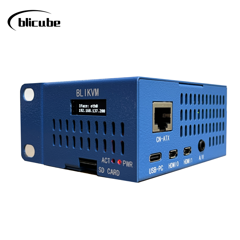 PiKVM V3 BliKVM HAT 'KVM sur IP' Raspberry Pi 4b PoE HDMI CSI