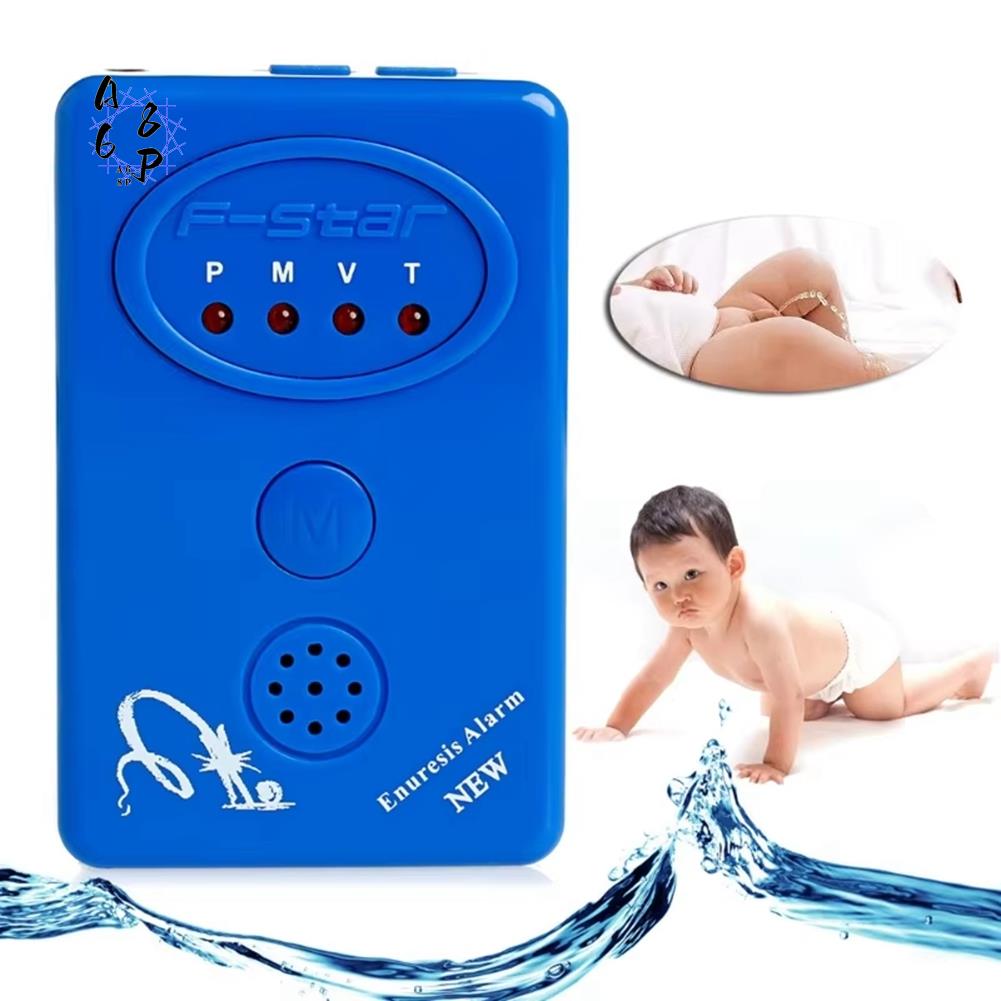 A68P-Nuevo Mlmery Alarma para mojar la cama de la orina de la enuresis para bebés adultos + Sensor con abrazadera Azul Cuidado del bebé