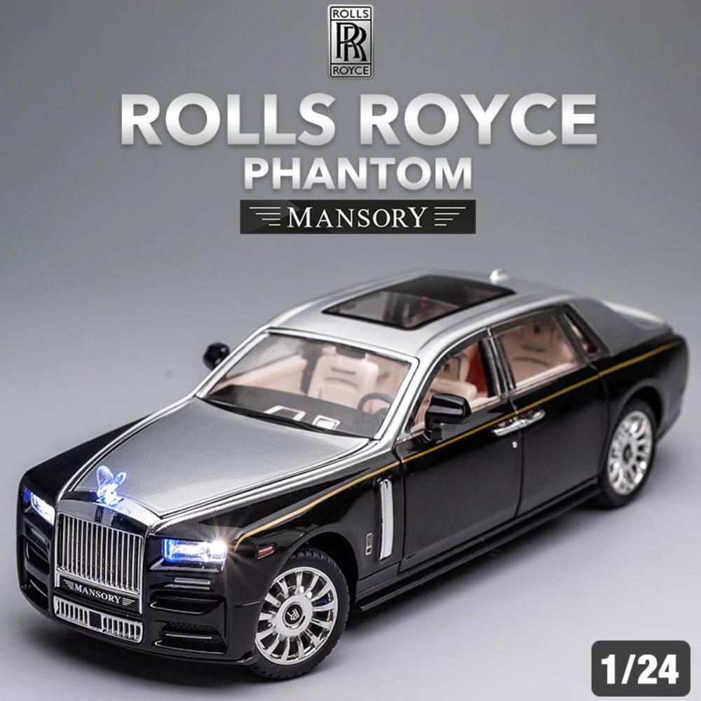 1/24 rolos royce phantom diecast carros de brinquedo modelo simulado puxar para trás limousine liga de zinco carro de brinquedo de metal para crianças presentes coleção