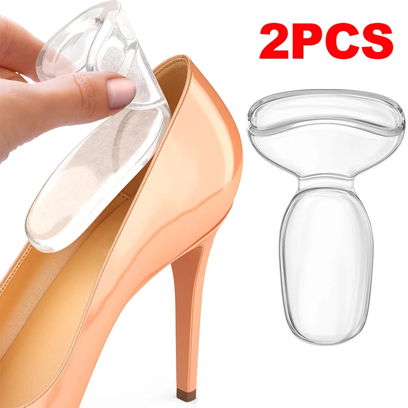 1Pair Silicone Gel Insoles Women Heel Spur Pain Relief Foot Cushion High Heels Half Insole Antiwear Protector Stickers Shoe Pads
