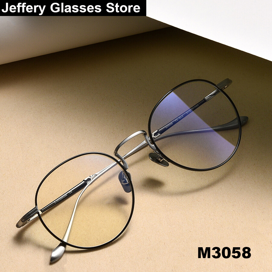 Japanische Marke Runde Reines Titan Brille Rahmen Männer Frauen Ultra-Licht 10g M3058 Mode Vintage Brillen Brillen Oculos