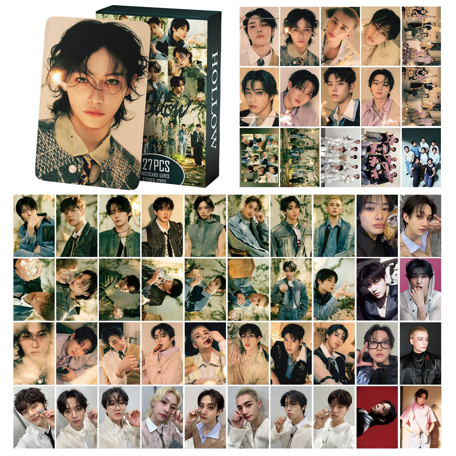 Nieuwe 127PCS Kpop SKZ Jongen Stickers Photocard HOLLOW Nieuwe Album Koreaanse Ster Lomo Kaarten Foto Print Kaart Set Fans collectie Postkaart