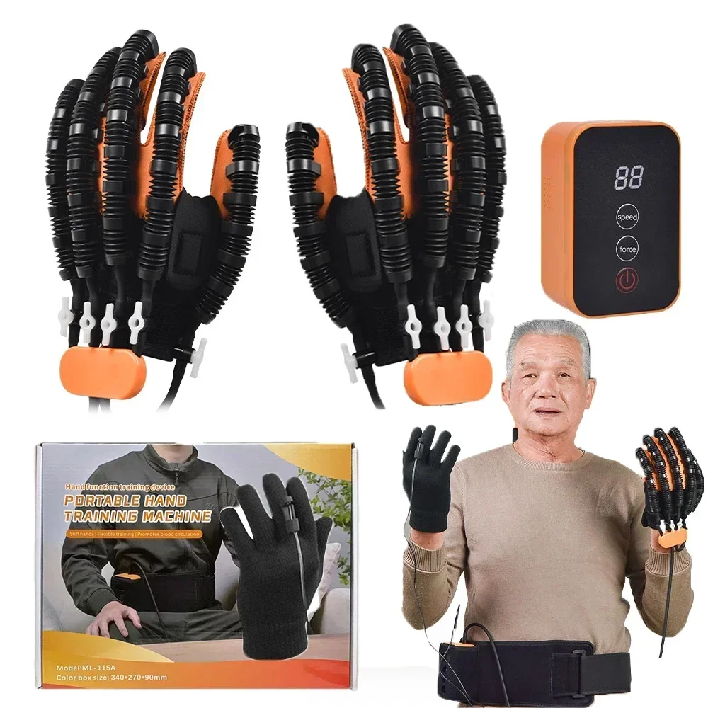 Guante Robot de rehabilitación, dispositivo de mano, entrenamiento de dedos, guantes de masaje, accidente cerebrovascular, hemiplejia, rehabilitación, recuperación de la función de la mano