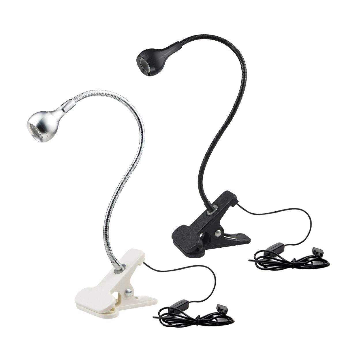 USB Led 책상 램프 침대 옆 테이블 침실 야간 조명 독서 접이식 LED 독서 책 빛 홀더 클립 학습 조명
