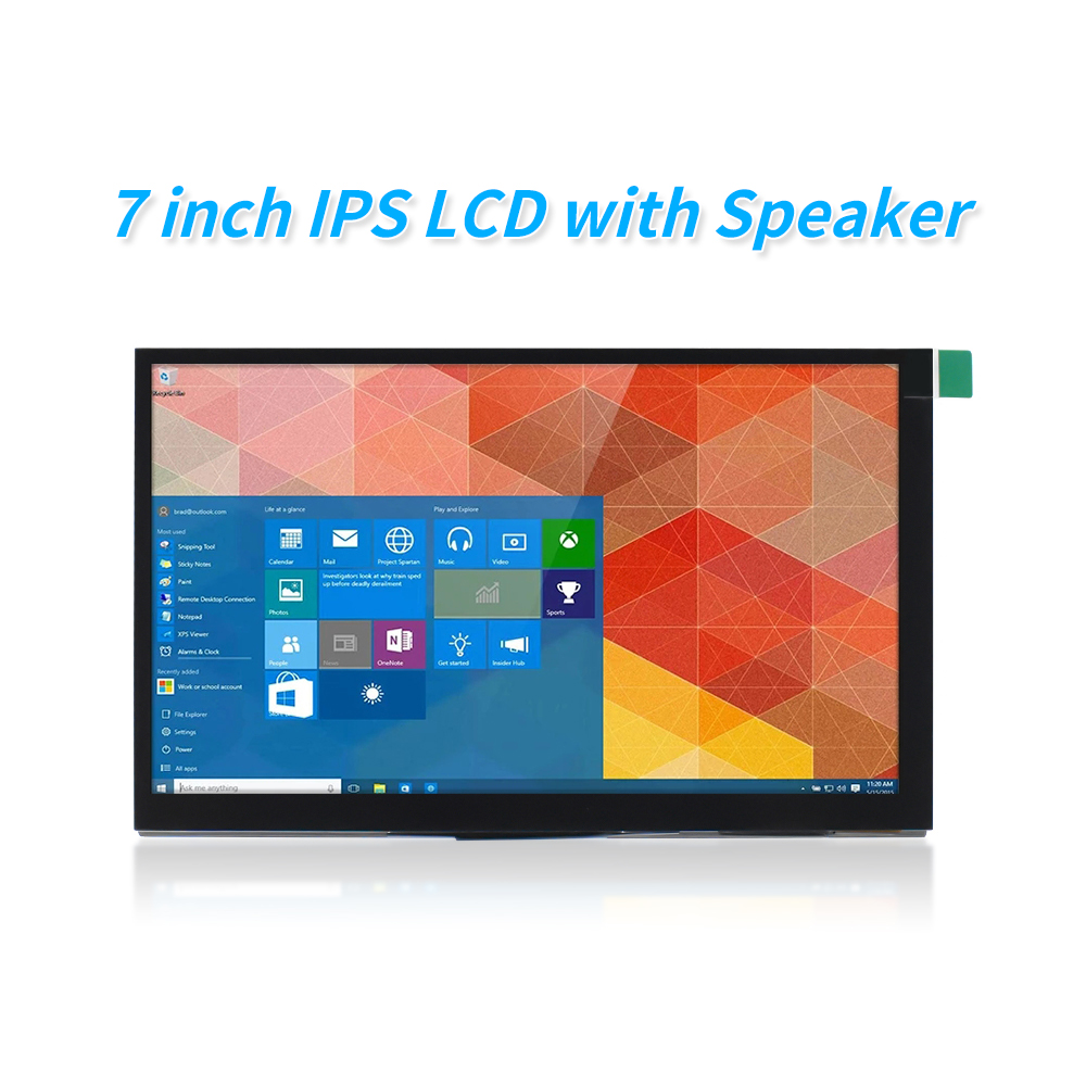 Pantalla táctil Raspberry Pi 4 modelo B de 7 pulgadas, LCD capacitivo IPS de 1024x600 con altavoz para Raspberry Pi 3B +/3B/Nvidia Jetson Nano