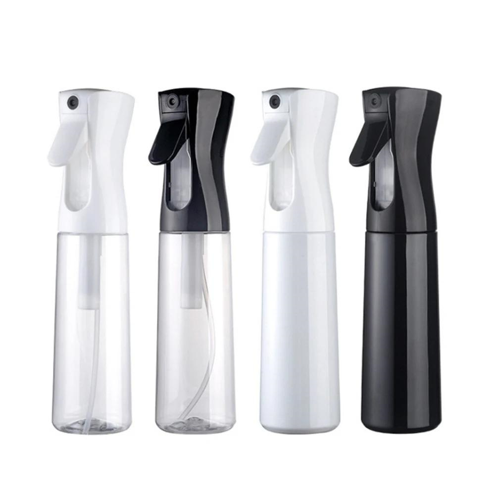 Botellas de pulverización de alta presión de 200/300/500ml, botellas recargables, regadera de niebla continua, pulverizador de agua automático para salón de peluquero