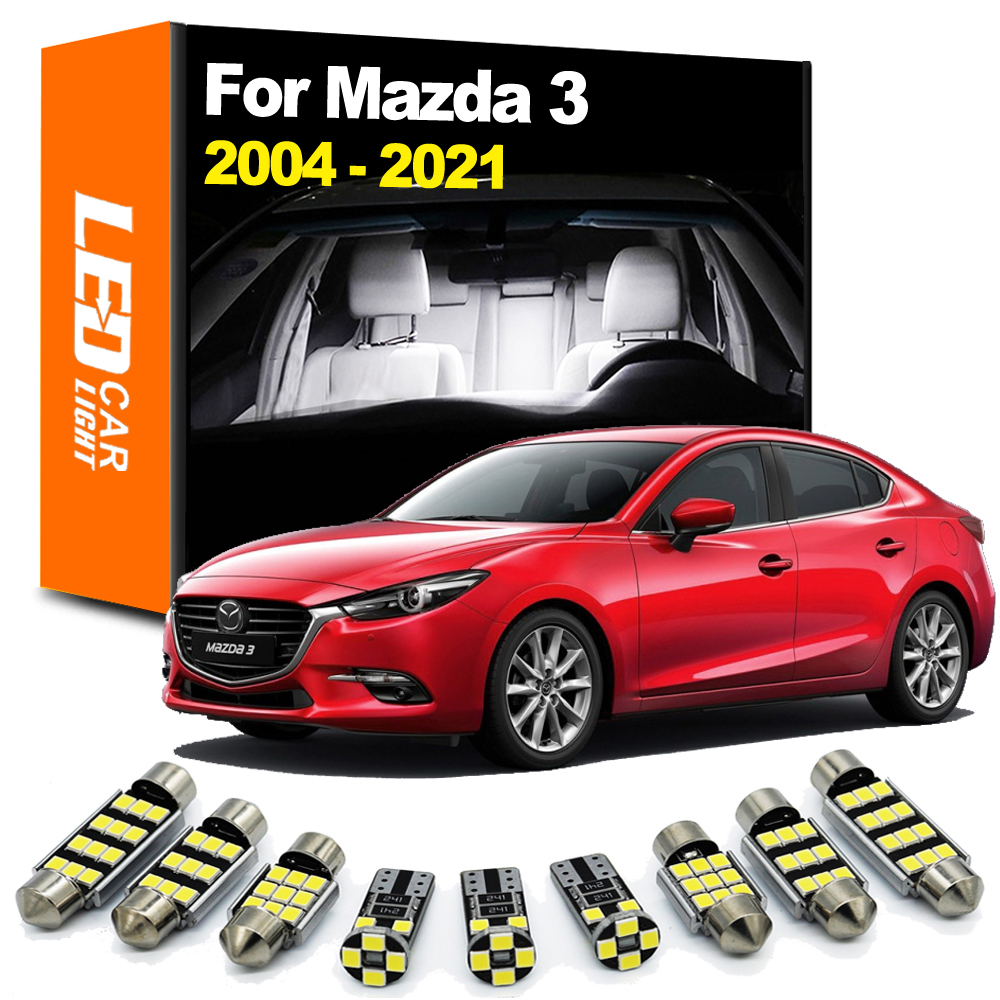 Zoomsee – Kit d'éclairage intérieur LED pour Mazda 3 BK BL BM BN Sedan Hatchback 2004-2016 2017 2018 2019 2020 2021 Canbus, ampoule de voiture